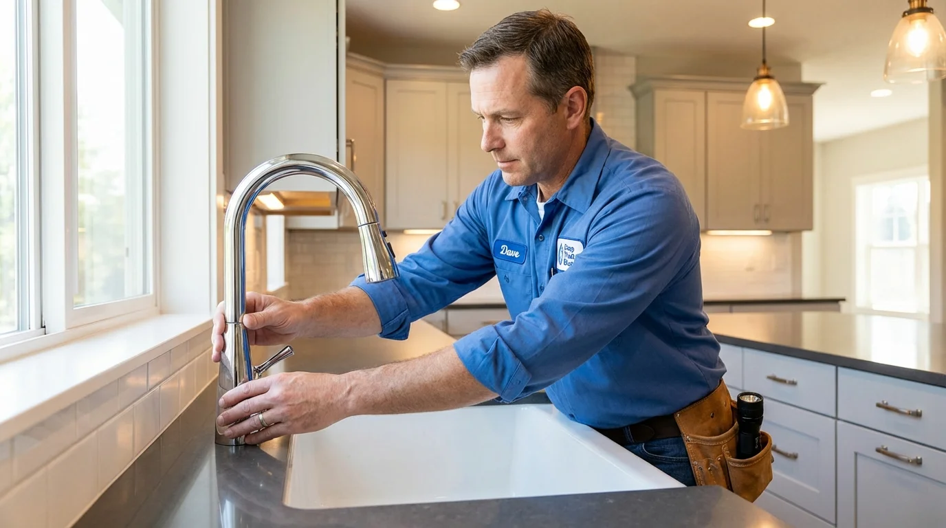 Kitchen faucet installation by Johns Plumbing LLC in Port Arthur