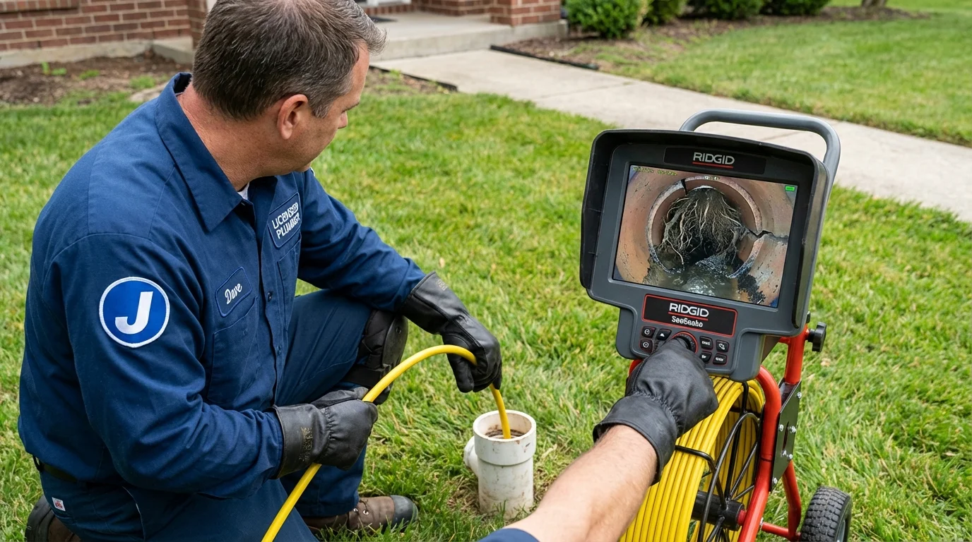 Sewer camera inspection being performed by Johns Plumbing LLC in Port Arthur